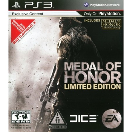 Jogo para Playstation 3 MEDAL OF HONOR LIMITED EDTION, usado
