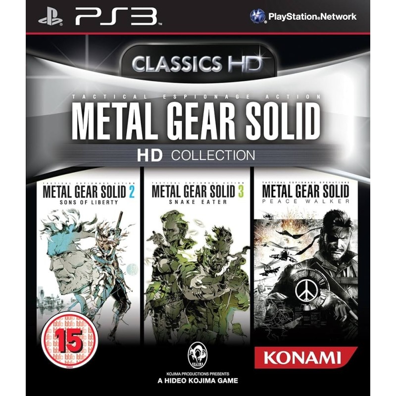 Jogo para Playstation 3 METAL GEAR SOLID HD COLLECTION, usado