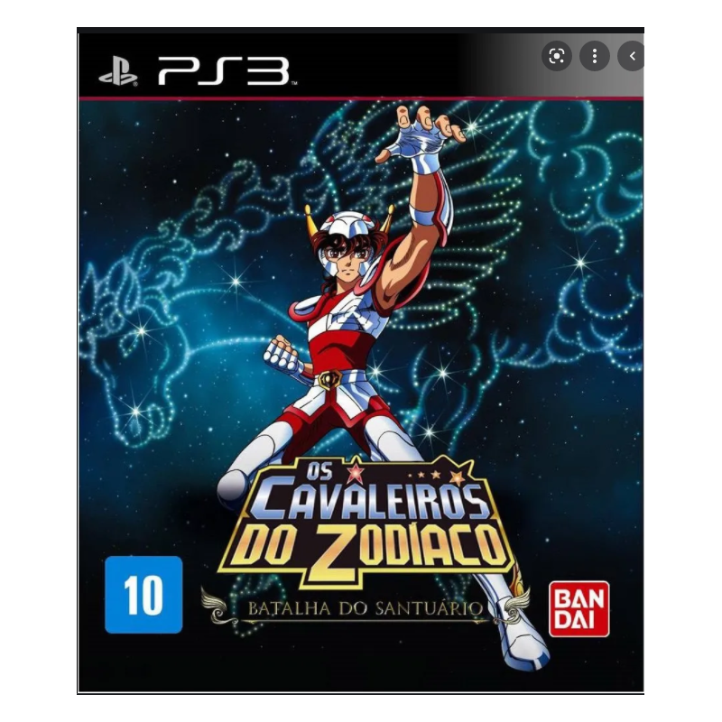 Jogo para Playstation 3 OS CAVALEIROS DO ZODÍACO - BATALHA DO SANTUÁRIO, usado