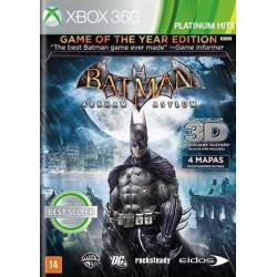 Jogo para XBOX 360 BATMAN ARKHAM ASYLUM - GAME OF THE YEAR EDITION, usado, NTSC