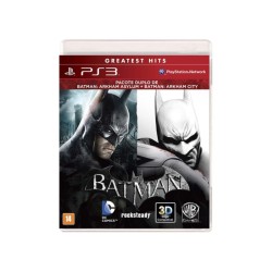 Jogo para PLAYSTATION 3 PACOTE DUPLO BATMAN ARKHAM ASYLUM + BATMAN ARKHAM CITY, usado